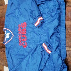 Retro Chicago Cubs pullover wind breaker stadium like jacket